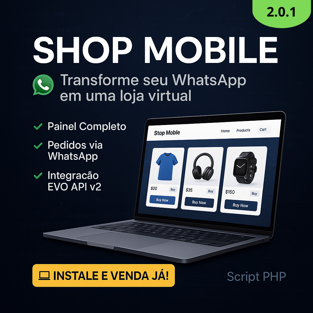 Shop Mobile Script PHP